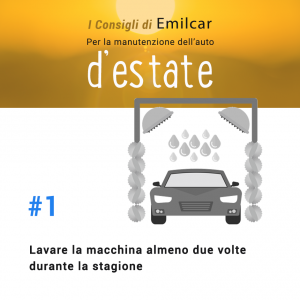 Emilcar blog - consigli manutenzione estiva - lavaggio auto