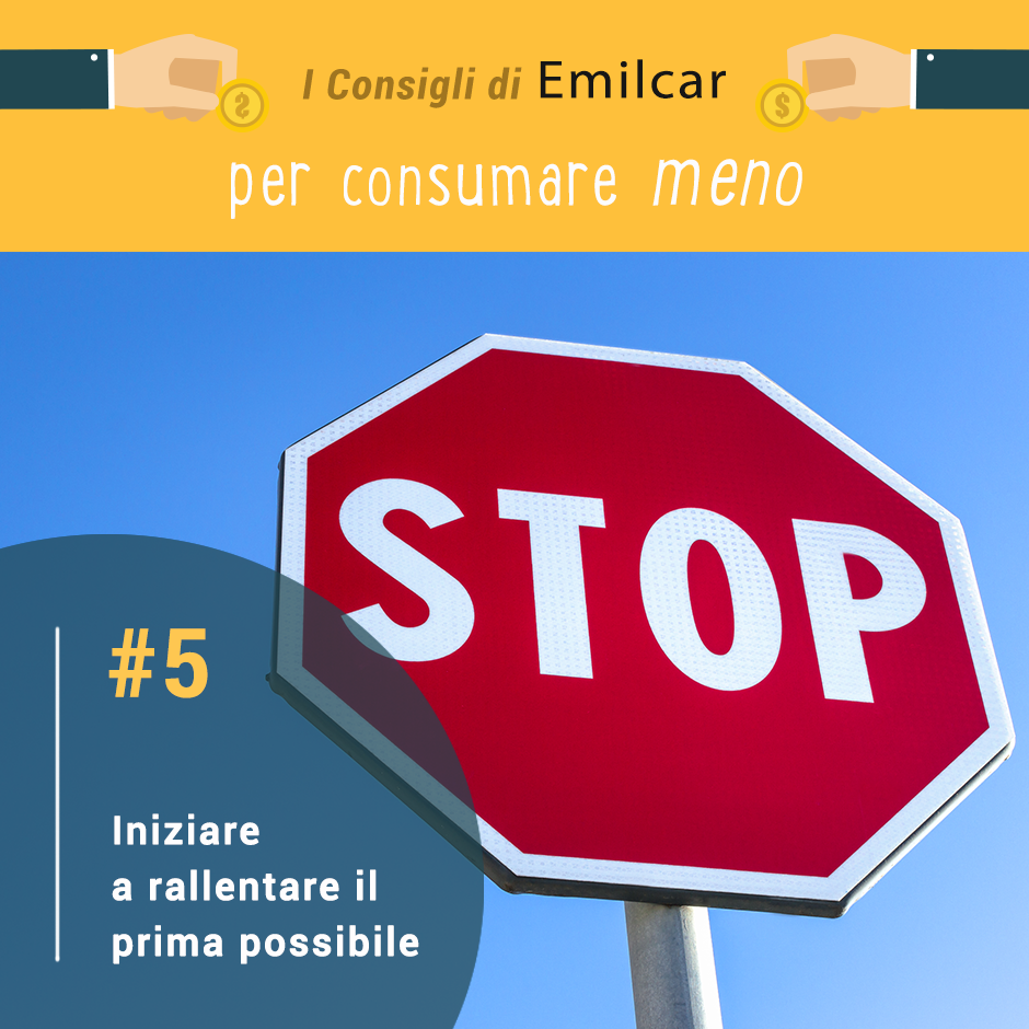 consigli per risparmiare carburante - rallentare