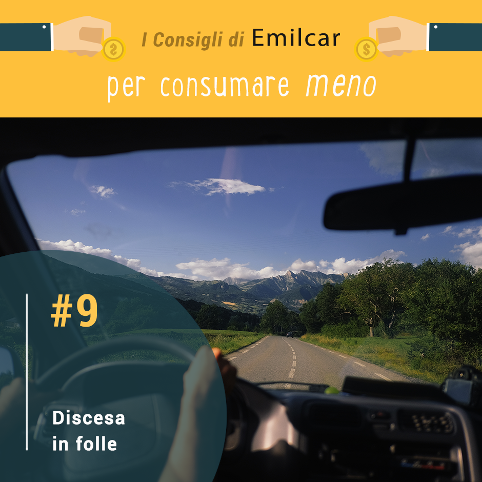 consigli per risparmiare carburante - discesa in folle