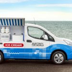 Nissan e-NV200 - ICE VAN -il van sostenibile per la vendita di gelati