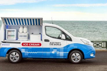 Nissan e-NV200 - ICE VAN -il van sostenibile per la vendita di gelati